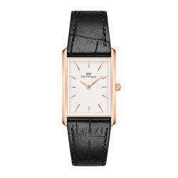 Reloj Daniel Wellington Bound Black Crocodile Rose Gold