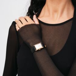 Reloj Daniel Wellington Bound Black Crocodile Rose Gold