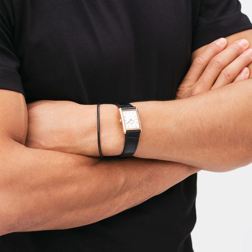 Reloj Daniel Wellington Bound Black Crocodile Rose Gold