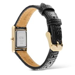 Reloj Daniel Wellington Bound Mini Black Lizard Gold