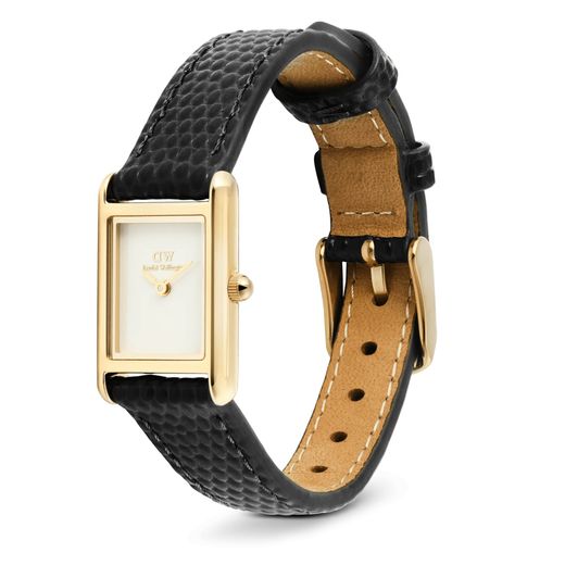 Reloj Daniel Wellington Bound Mini Black Lizard Gold