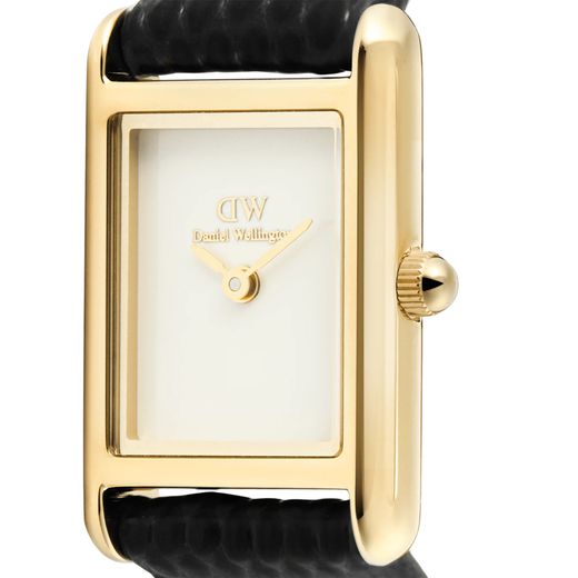 Reloj Daniel Wellington Bound Mini Black Lizard Gold