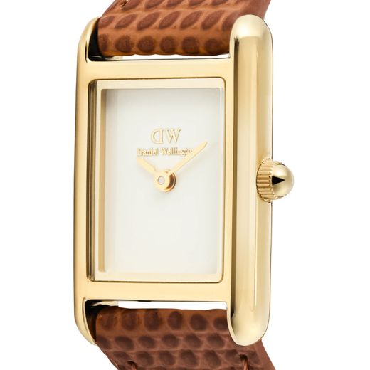 Reloj Daniel Wellington Bound Mini Light Brown Lizard Gold