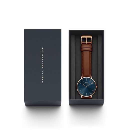 Relógio Daniel Wellington Classic St Mawes Arctic em ouro rosa