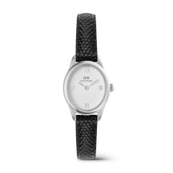Reloj Daniel Wellington Ophelia Mini Black Lizard White Guilloché Silver