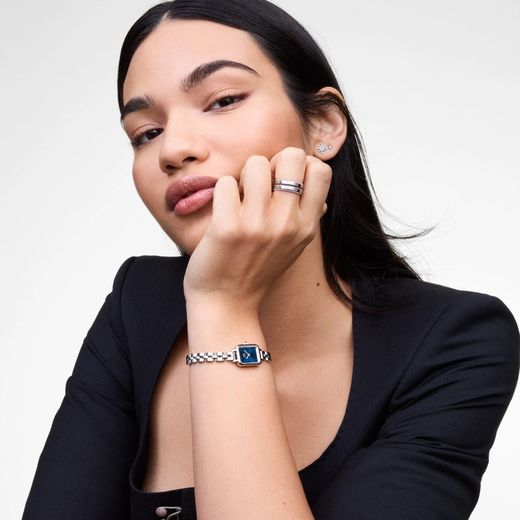 Relógio Daniel Wellington Quadro Mini Arch 3-link Arctic Sunray Silver