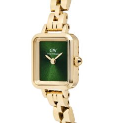 Reloj Daniel Wellington Quadro Mini Arch 3-link Emerald Sunray Gold
