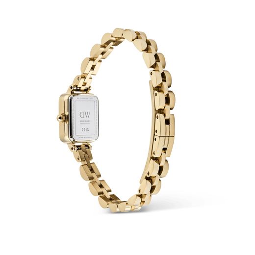 Reloj Daniel Wellington Quadro Mini Arch 3-link Emerald Sunray Gold