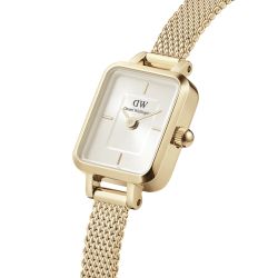 Reloj Daniel Wellington Quadro Mini Evergold Champagne