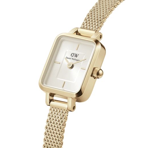 Reloj Daniel Wellington Quadro Mini Evergold Champagne