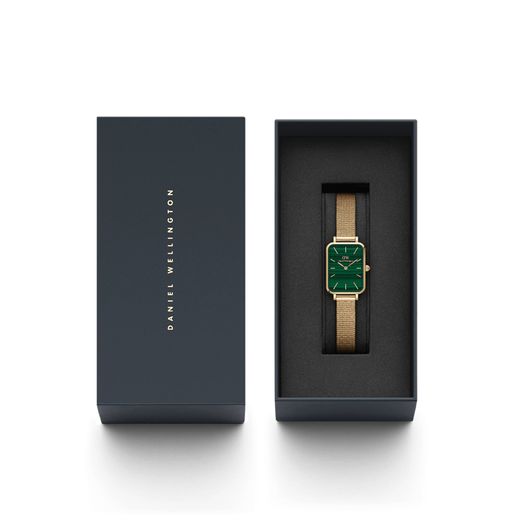 Daniel Wellington Quadro Pressed Evergold Green Uhr