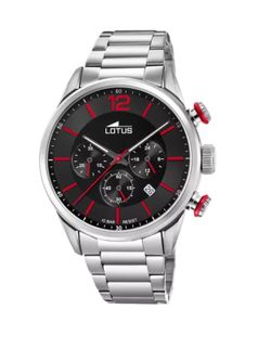 Reloj de hombre Lotus Chrono con esfera negra 18688/6