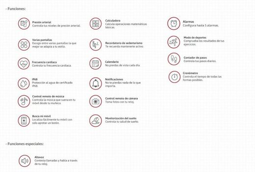 Reloj de hombre smartwatch Lotus con dos correas, silicona negra con piel negra y esterilla negra. Con altavoz y microfono.