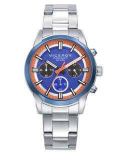 Reloj de hombre Viceroy Abraham Mateo 401507 Crono Naranja y Azul