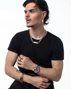 Reloj de hombre Viceroy Abraham Mateo 401507 Crono Naranja y Azul
