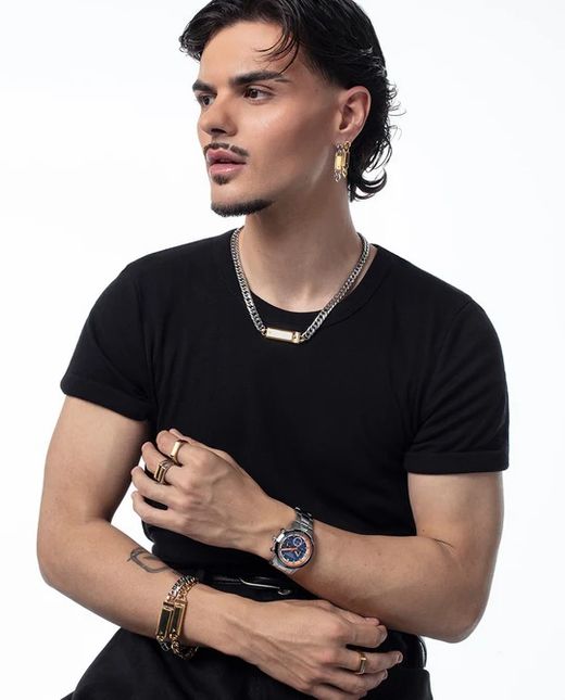 Reloj de hombre Viceroy Abraham Mateo 401507 Crono Naranja y Azul