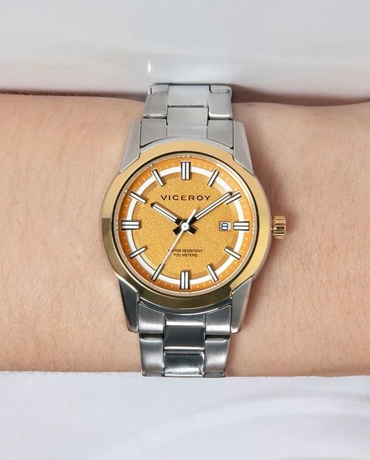 Reloj de mujer Viceroy Abraham Mateo 401348 Amarillo