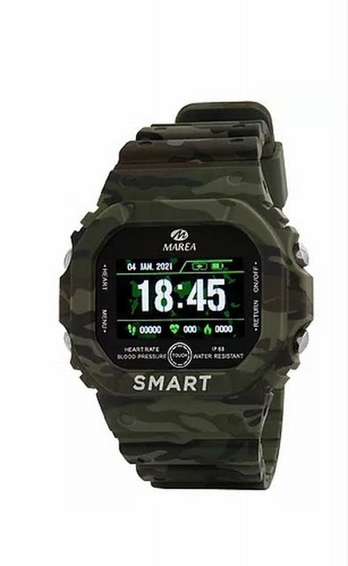 Reloj Smartwatch Marea para hombre con correa negra y verde — Miralles  Arévalo Joyeros