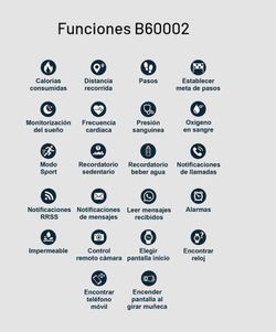 Reloj deportivo Smartwatch Marea negro