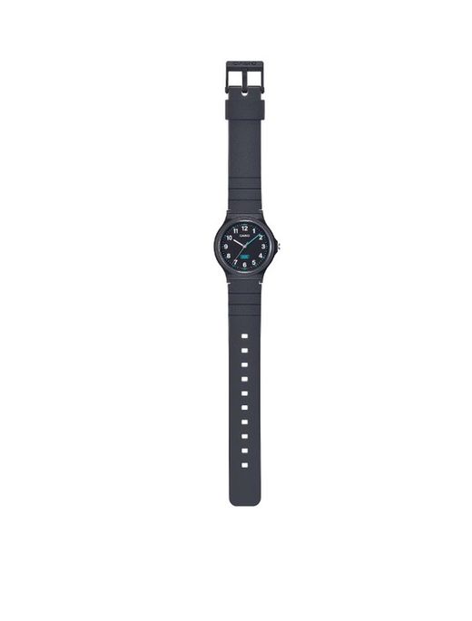 Reloj Casio LQ-24 color negro con detalles azules