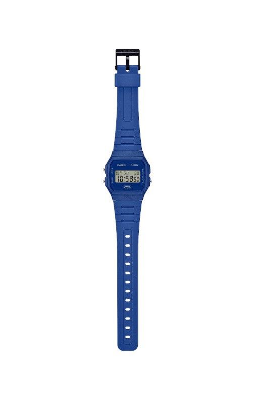 Reloj digital Casio Unisex F-91 color azul electrico