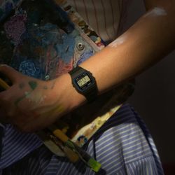 Reloj digital Casio Unisex F-91 color negro