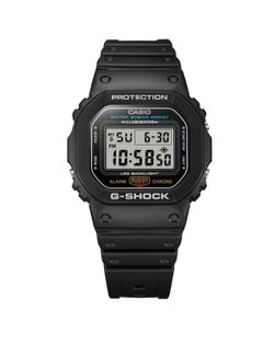 Relógio digital G-Shock DW-5600 resistente a choques na cor preta