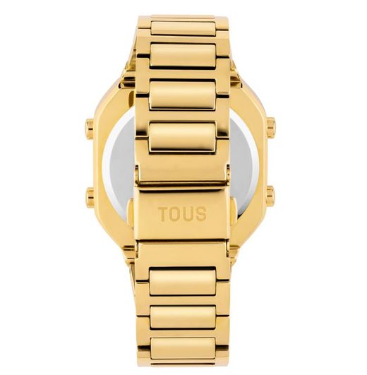 Reloj Digital Tous D-Bear leds circonitas Gold