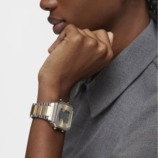 Tous D-Bear Silber & Digitaluhr Gold