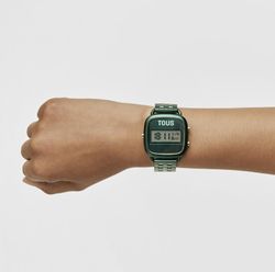 Reloj Digital Tous D-Logo de Aluminio color verde
