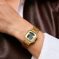 Reloj Digital Tous Mini D-Bear Silver Star Gold