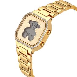 Reloj Digital Tous Mini D-Bear Silver Star Gold
