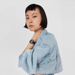 Reloj digital unisex Tous Emerald negro