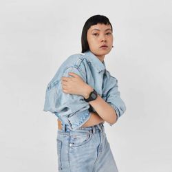 Reloj digital unisex Tous Emerald negro