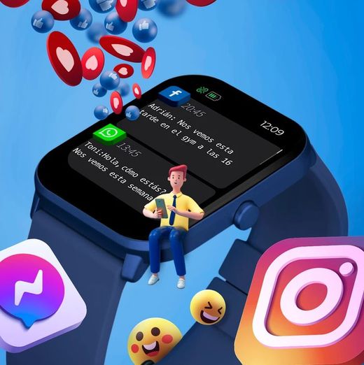 Reloj inteligente Unisex Marea B59008/3 color nude con esfera personalizable