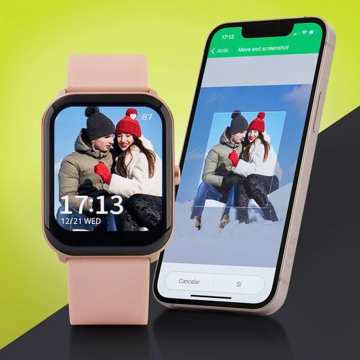 Reloj inteligente Unisex Marea B59008/3 color nude con esfera personalizable