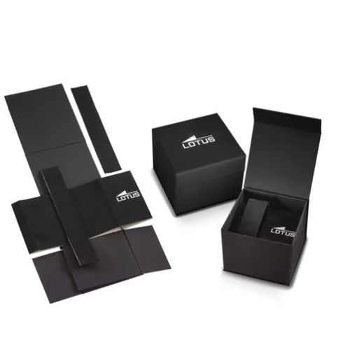 Lotus Uhr wasserdicht 50 Meter Herren Stahl 3 Zeiger Leder