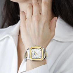 Reloj Lotus Square 18969/2 Combinado Nacarado