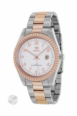 Reloj marea Unisex bicolor con calendario