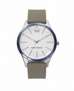 Reloj Mark Maddox de hombre con bisel azul y silicona