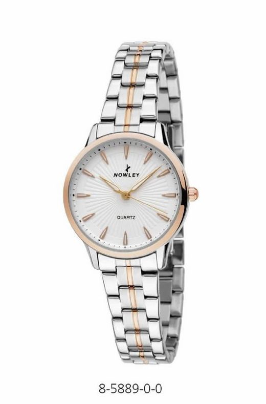Reloj nowley de mujer bicolor acero y rosado