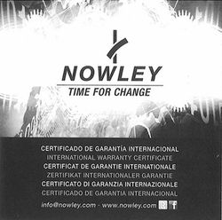 Reloj nowley de hombre con correa de silicona negra con motivos azules