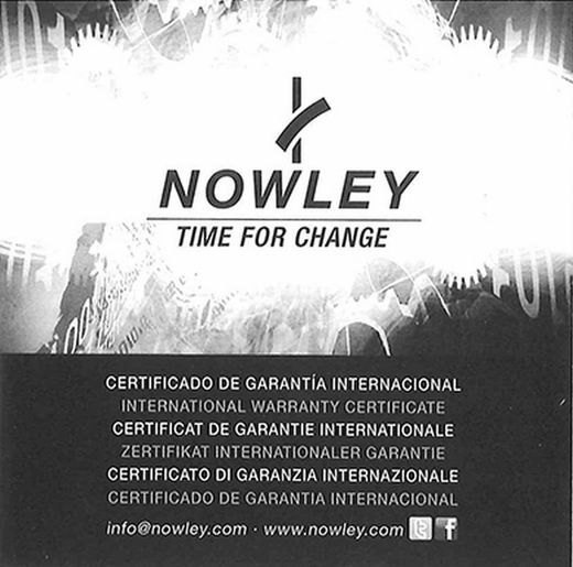 Reloj nowley de hombre chapado negro