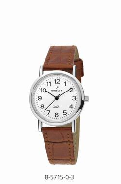 Reloj nowley de mujer con correa de piel marrón claro
