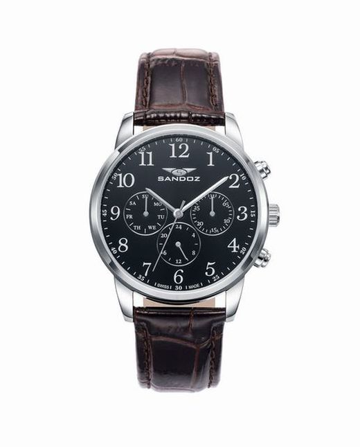 Reloj Sandoz de hombre Elegant Piel Marrón
