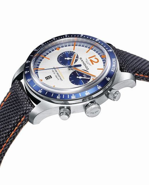 Reloj Sandoz de hombre Vitesse azul y naranja