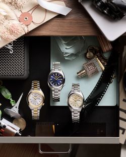 Reloj Seiko 5 Sports SNXS de mujer SRE024K1 Bicolor