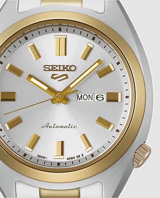 Reloj Seiko 5 Sports SNXS de mujer SRE024K1 Bicolor