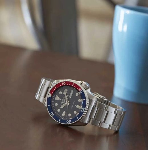 Reloj Seiko Hombre SRPD53K1 5 Sports Automático Azul y Rojo