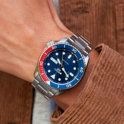 Reloj Seiko Hombre SRPD53K1 5 Sports Automático Azul y Rojo